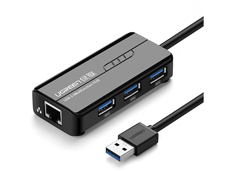USB UGREEN Schwarz Hub, 20265,