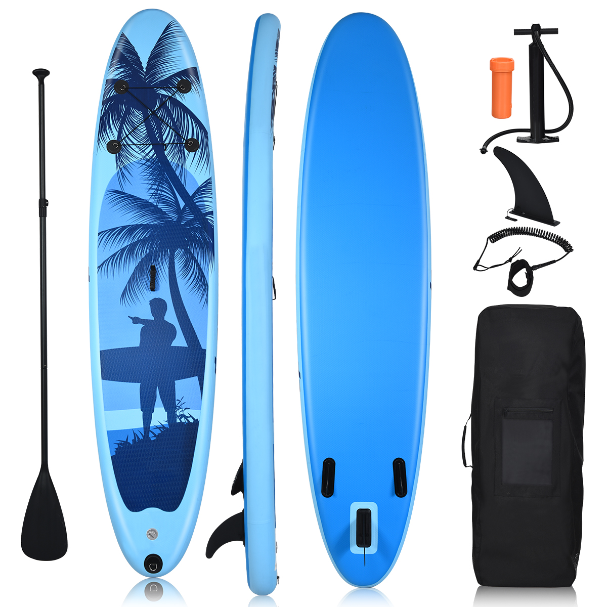 COSTWAY SUP Up Blau Stand Board Paddle