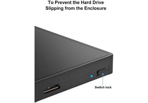 Caja Disco Duro - 2.5 USB 3.0, Caja Externa con UASP de HDD SSD SATA  I/II/III de 7mm 9.5mm de Altura INATECK, negro