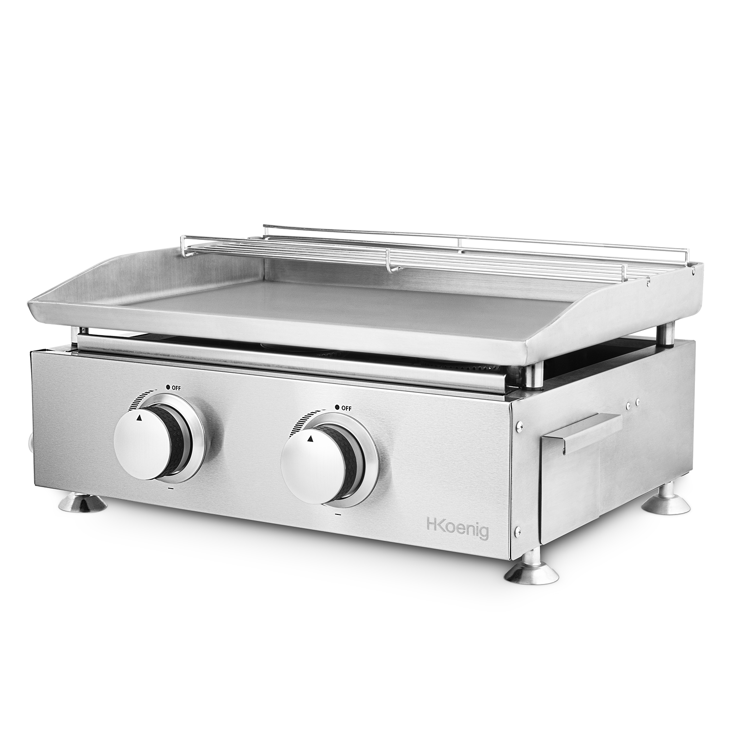 Grillplatte Brennern H.KOENIG Gas mit Silber 2 Watt) (5000 Grillplatte,