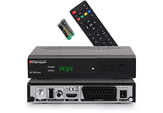 RED OPTICUM AX 300 Plus Sat Receiver I Digitaler Satelliten-Receiver HD - DVB-S2 - HDMI - SCART - USB 2.0 DVB-S2 HD Receiver (HDTV, DVB-S, DVB-S2, schwarz)