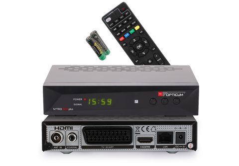 Plus DVB-C I & SATURN DVB-T, Receiver OPTICUM schwarz) | / Nytrobox DVB-T2 DVB-T2 PVR DVB-T2 (HDTV, (H.265), RED (H.264), mit Hybrid Hybrid-Receiver DVB-C2, HD-TV Receiver-Kabelreceiver DVB-T2 PVR-Funktion, DVB-C DVB-C,
