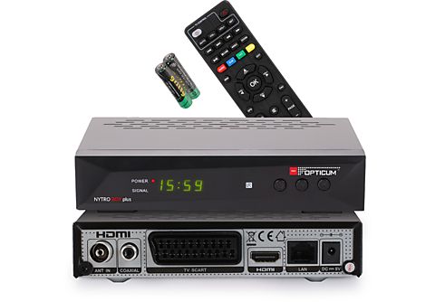 RED OPTICUM Nytrobox Plus Hybrid-Receiver HD-TV I DVB-C & DVB-T2 Receiver-Kabelreceiver  mit PVR DVB-C / DVB-T2 Hybrid Receiver (HDTV, PVR-Funktion, DVB-T, DVB-T2  (H.264), DVB-T2 (H.265), DVB-C, DVB-C2, schwarz) | SATURN