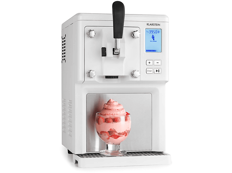 KLARSTEIN Sweet Sundae Eismaschine (200 Watt, Weiß)