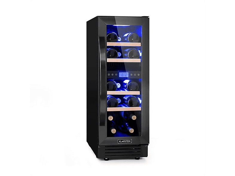 KLARSTEIN Vinovilla 17 Duo Onyx Edition Weinkühlschrank (EEK G, schwarz