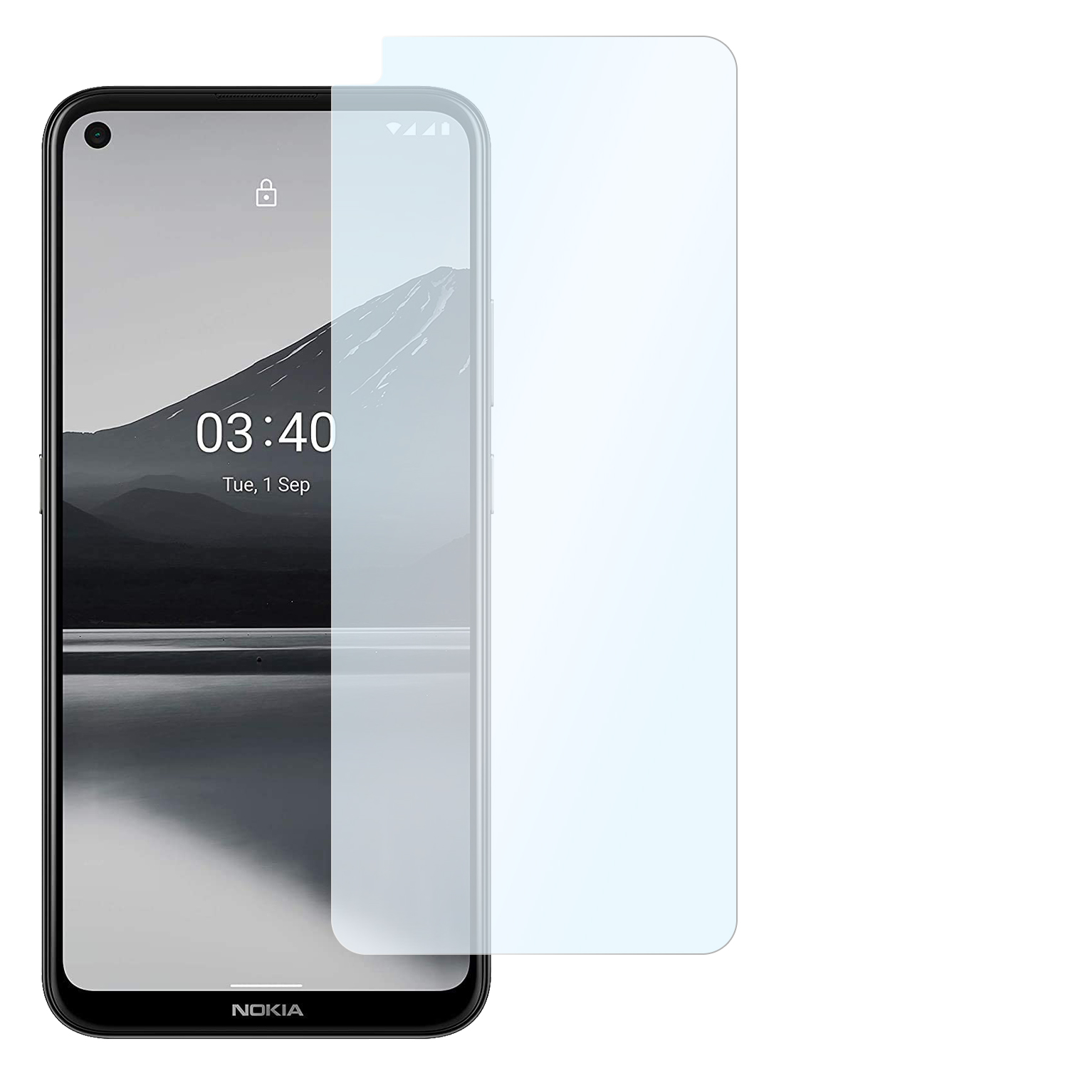 2x 3.4) Displayschutz(für Shockproof Nokia Panzerschutzfolie flexible SLABO