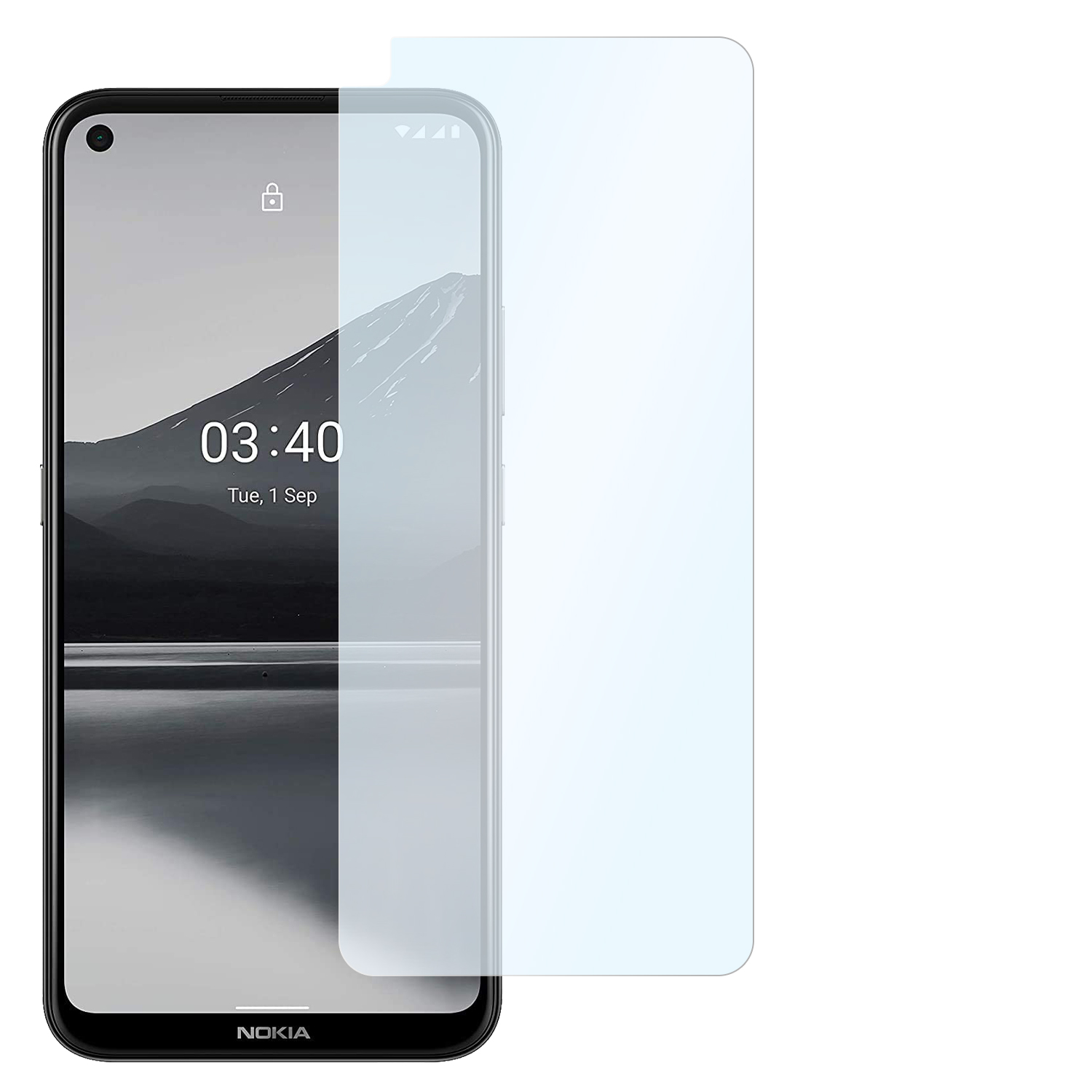 2x flexible Shockproof SLABO Panzerschutzfolie Nokia 3.4) Displayschutz(für