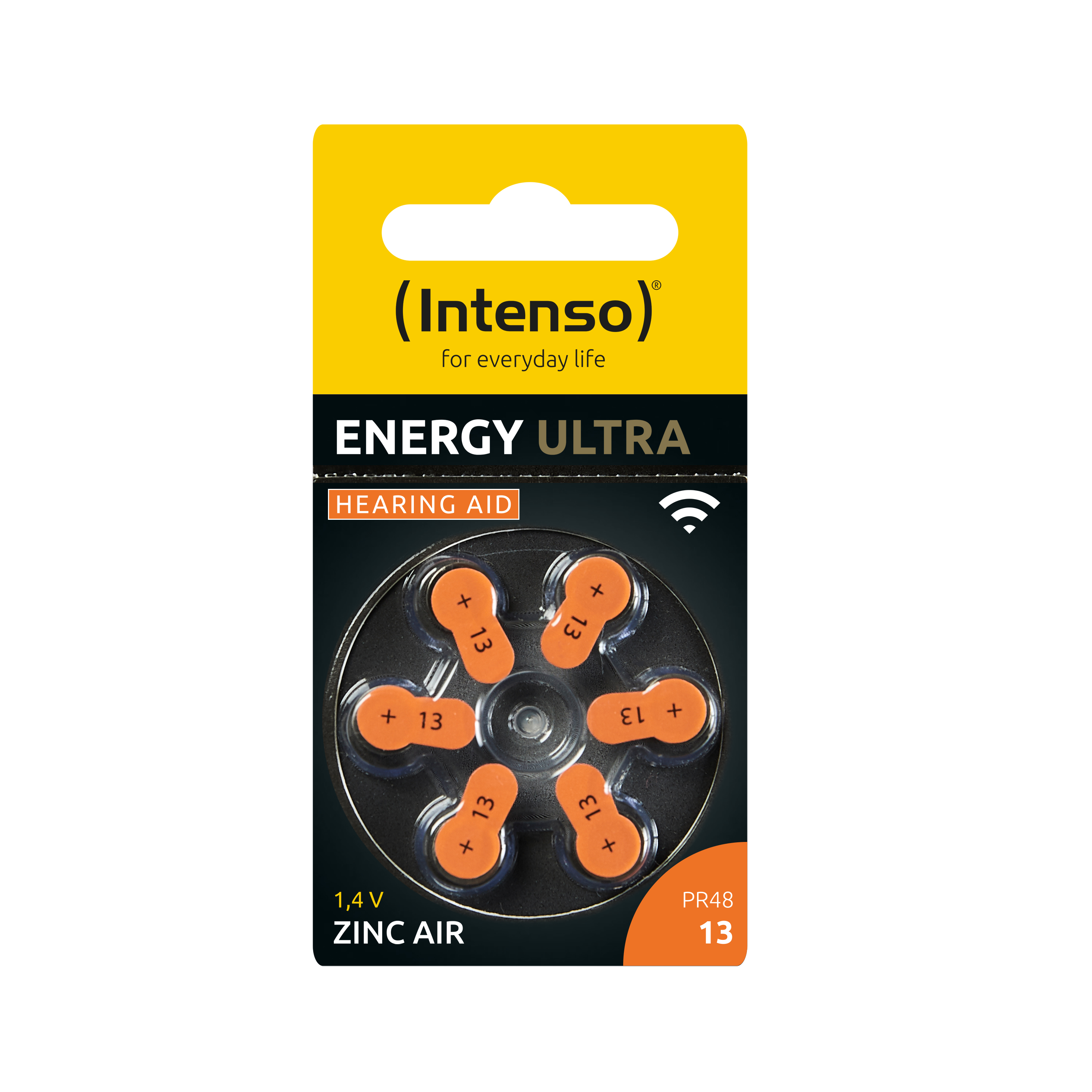 INTENSO Energy Ultra A13 Hörgerätebatterie Hörgeräte 60er Batterie Pack