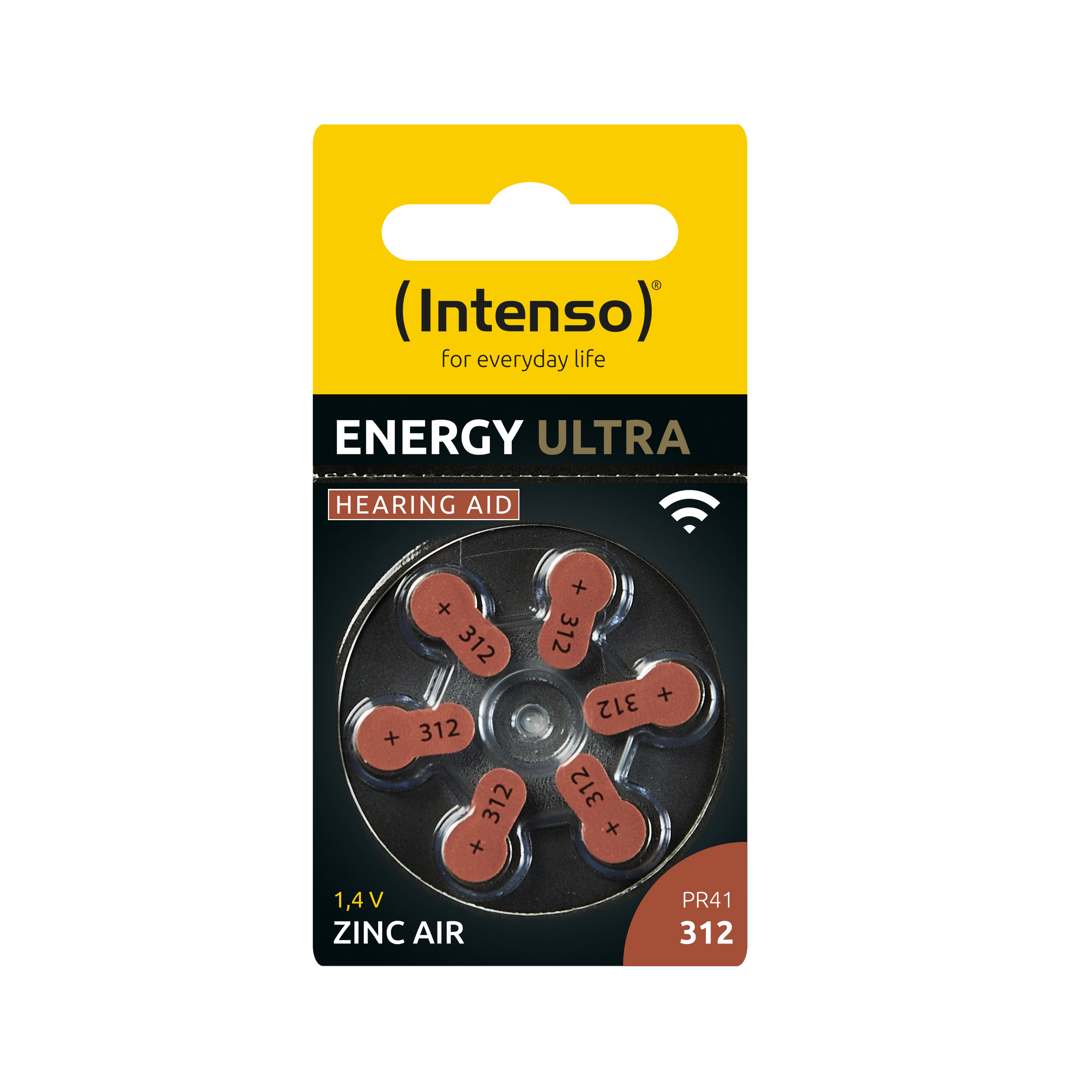 Pack Energy INTENSO Batterie Ultra 60er Hörgerätebatterie Hörgeräte A312
