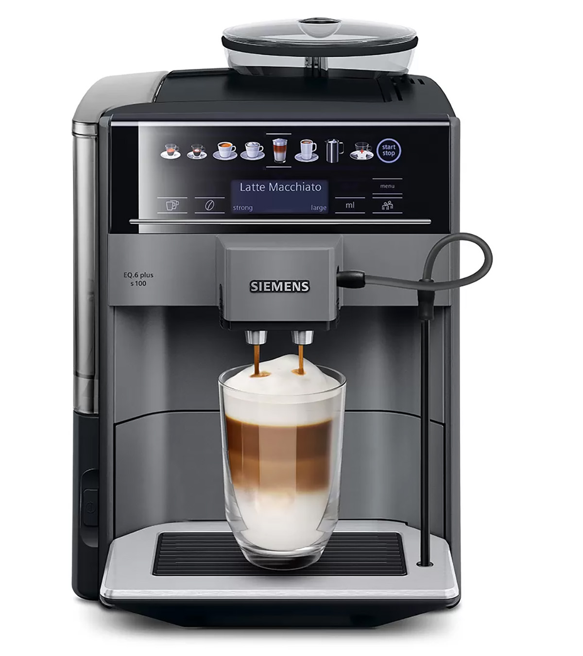 plus Espresso titan/schwarz Espressomaschine SIEMENS s100 EQ.6