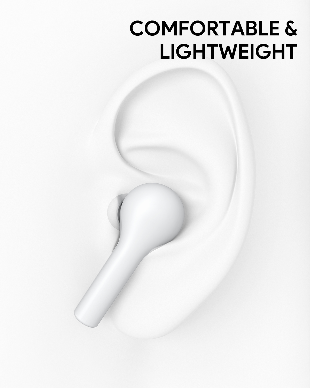 Weiß Stunden EP-T21W Kopfhörer AUKEY Wireless 35 Spielzeit, True Ohrhörer Weiß, In-ear