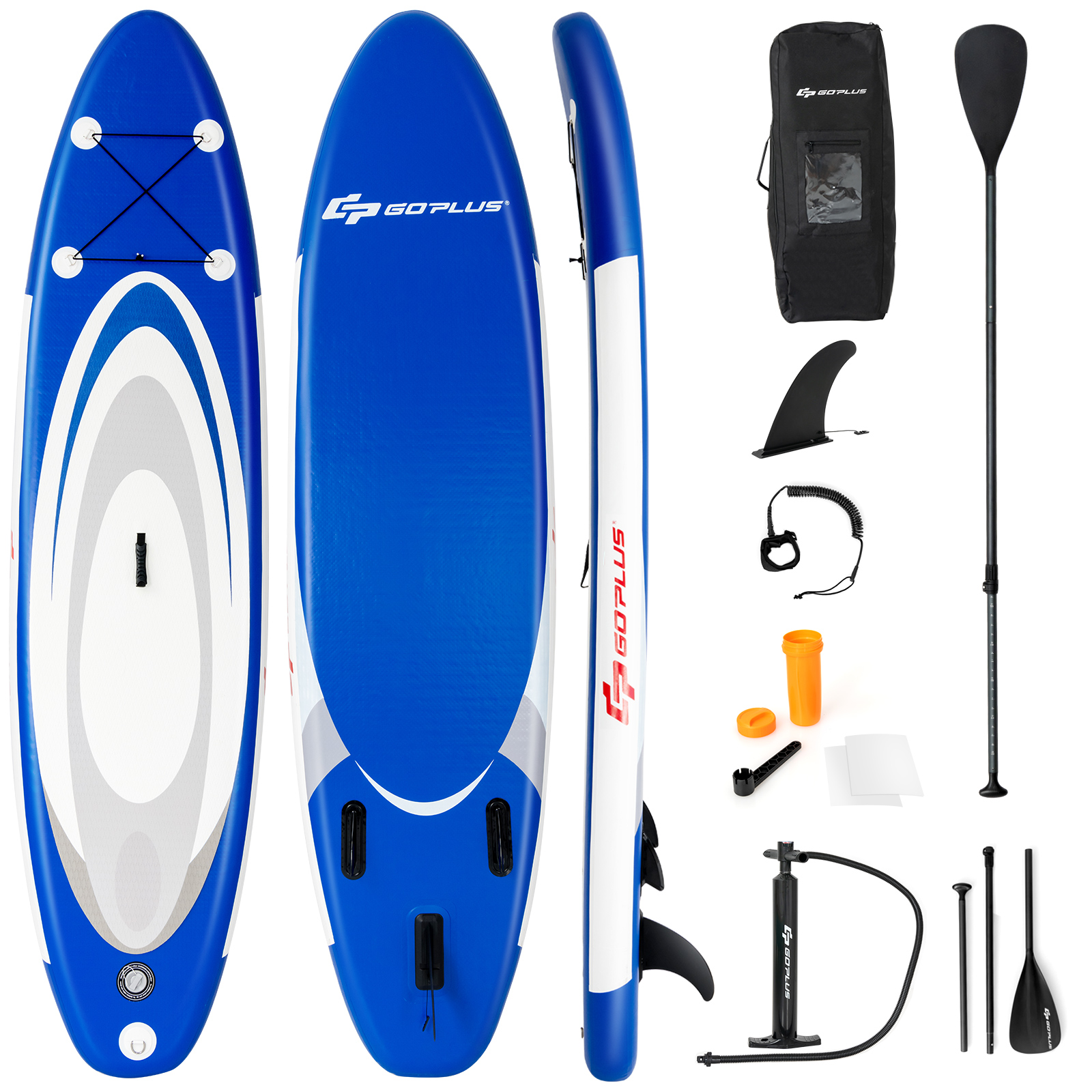 SUP Blau Board Up Paddle, COSTWAY Stand
