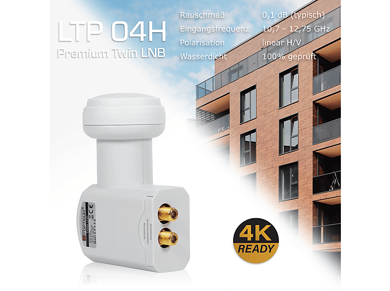 PremiumX LNB Housse de Protection Contre Les intempéries pour 1x Sat