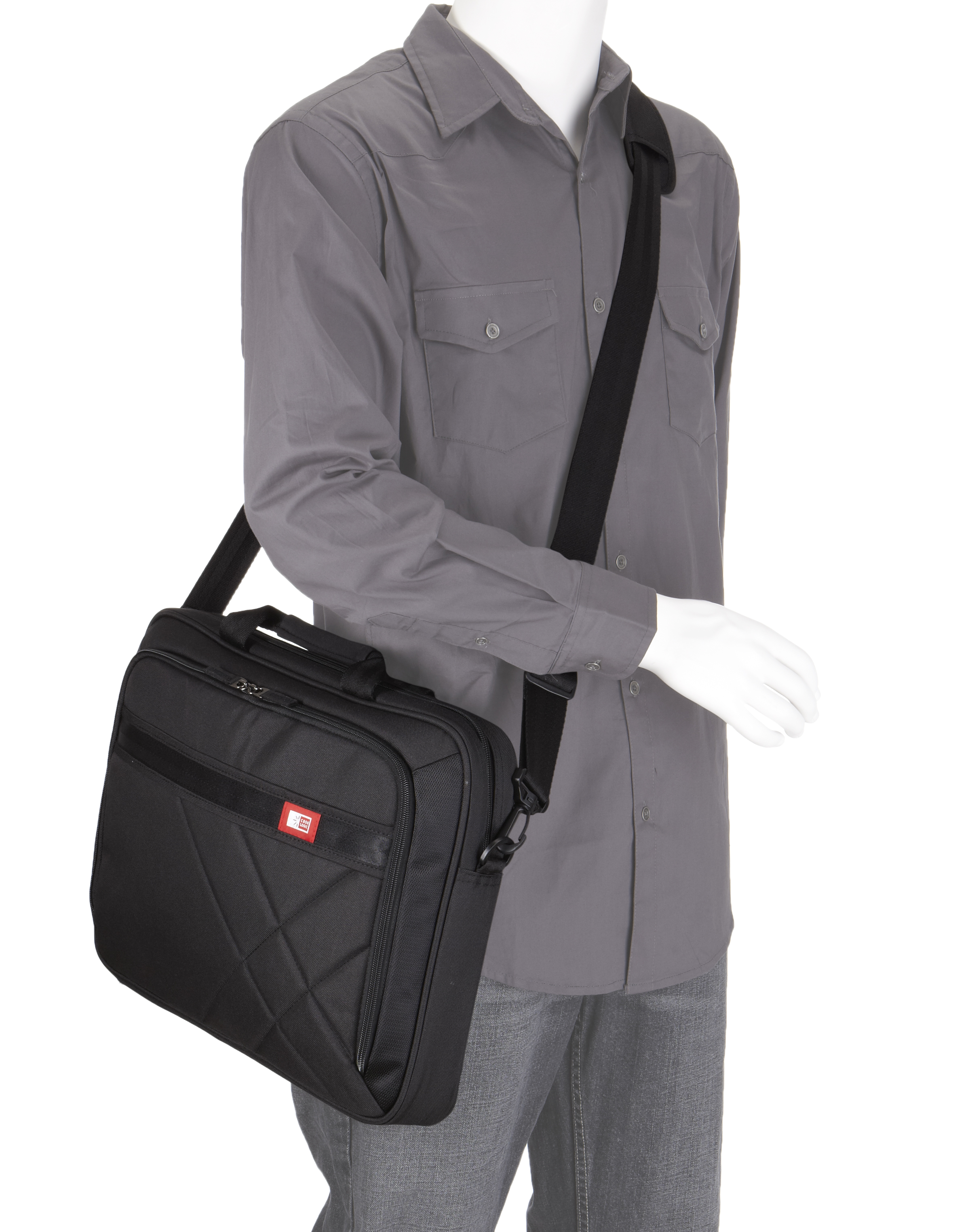 Schwarz Umhängetasche Polyester, Universal CASE LOGIC für Notebooktasche Notebooktasche