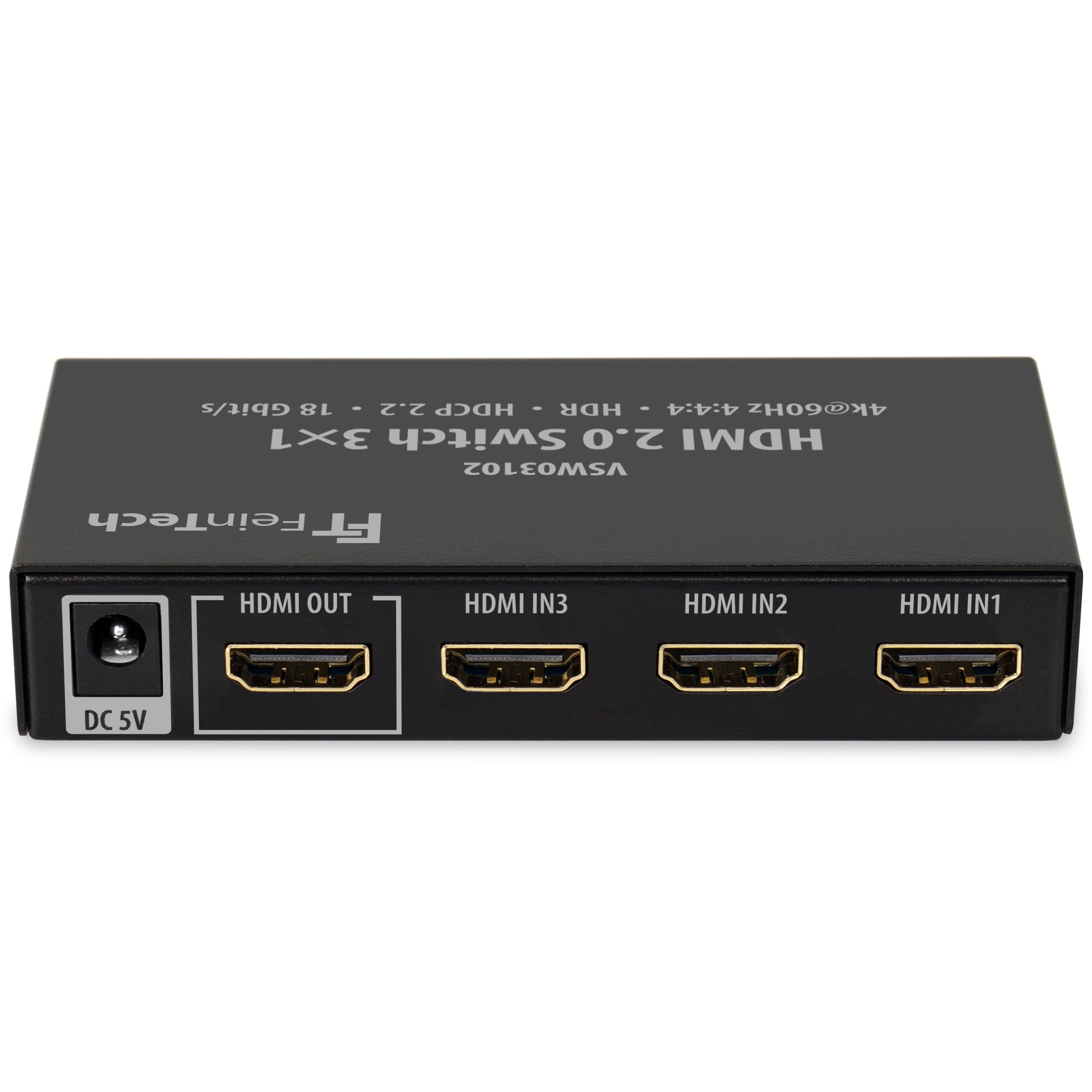 HDMI FEINTECH VSW03102 Umschalter 2.0 Switch HDMI 3x1