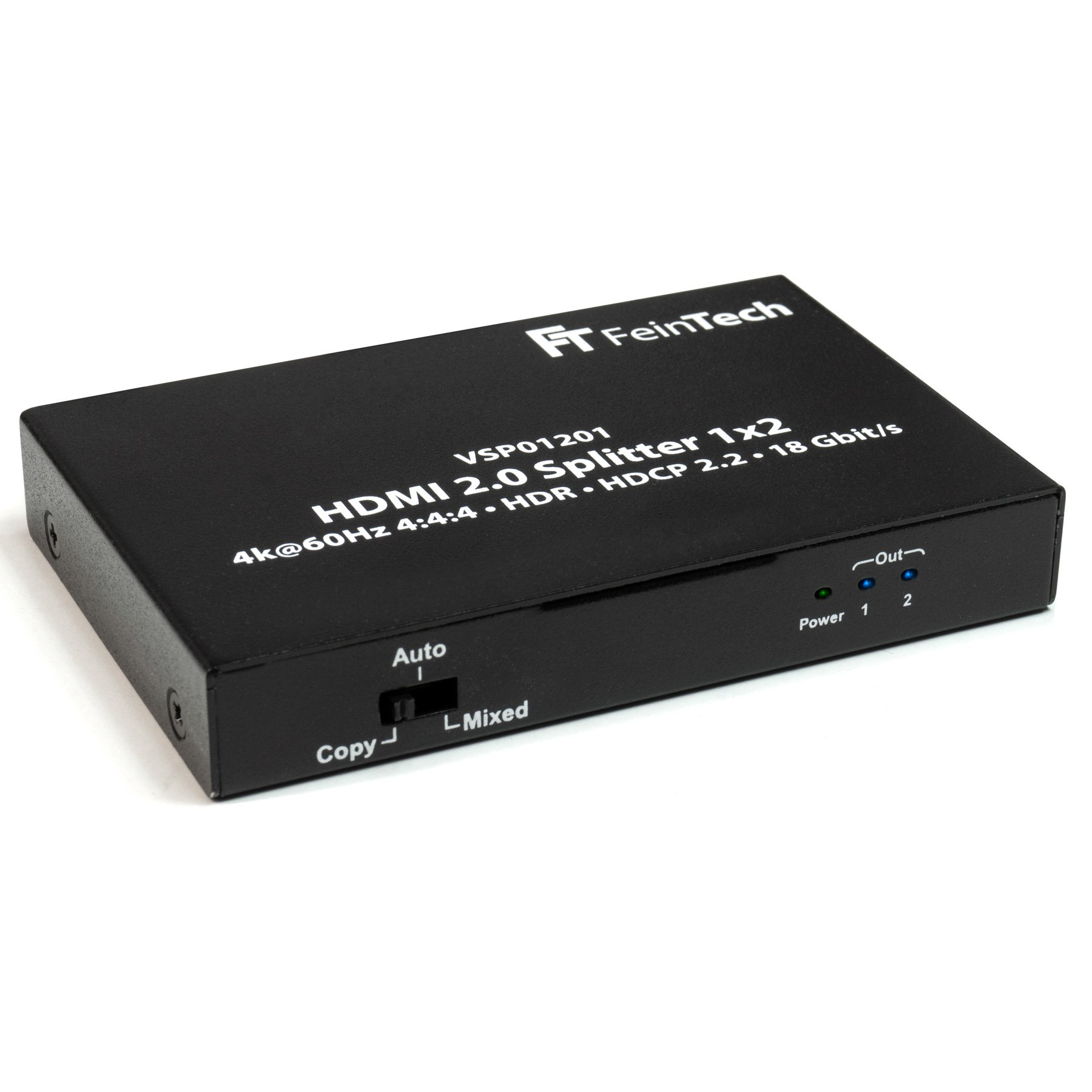 FEINTECH VSP01201 4K Splitter 1 2.0 60Hz In Out 2 HDMI