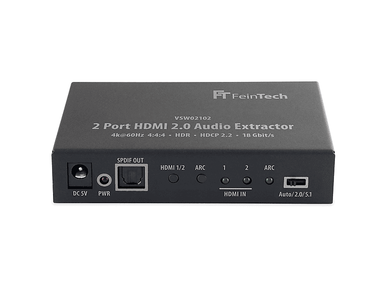 Extracteur Audio FeinTech AX211 HDMI 2.1 - Sortie 8K/4K 120Hz EARC
