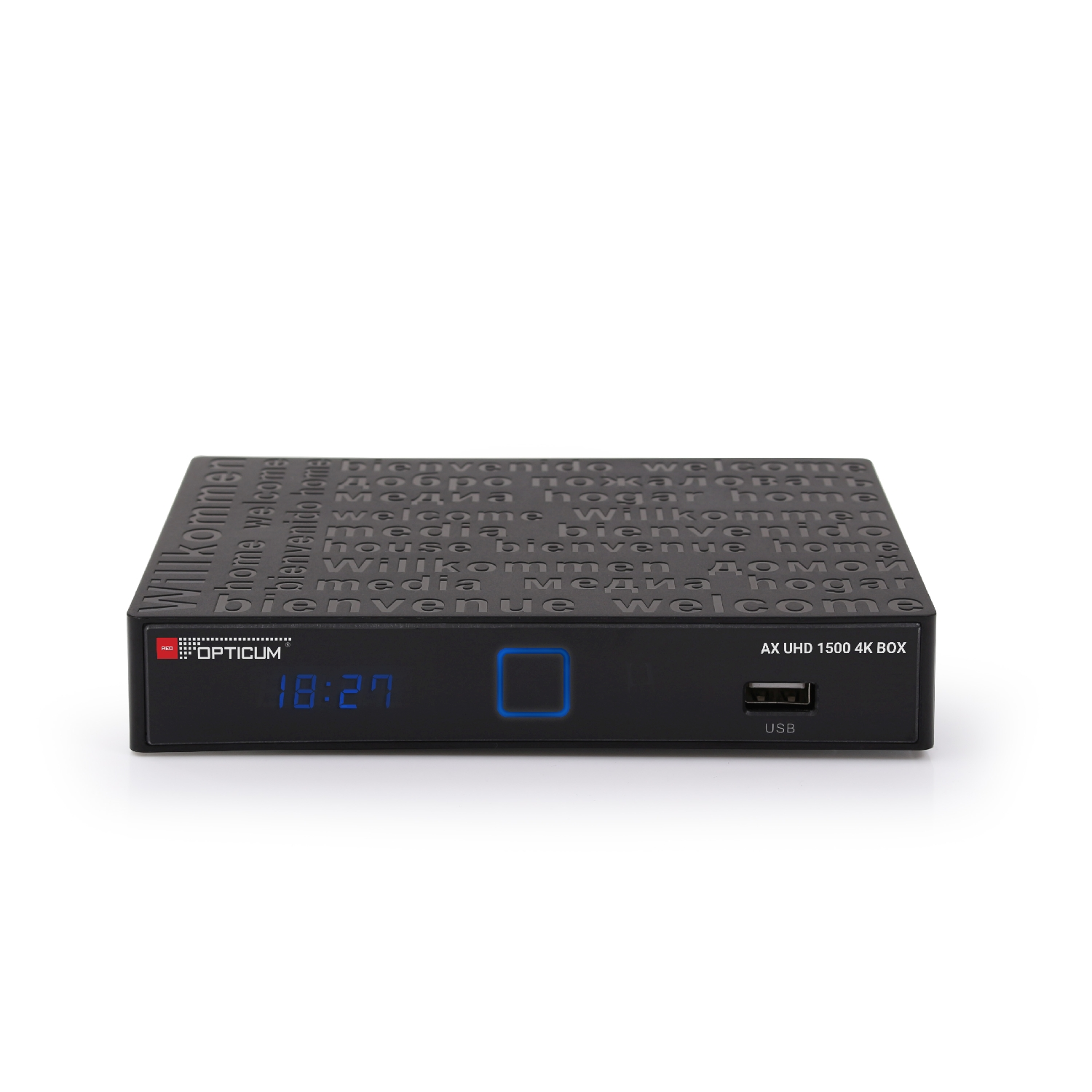 RED OPTICUM AX UHD 1500 PVR schwarz DVB-S2 Receiver (HDTV, schwarz) DVB-S2, 4K Ready Ultra DVB-S, Box Receiver HD Android 4K HD DVB-S2 PVR-Funktion