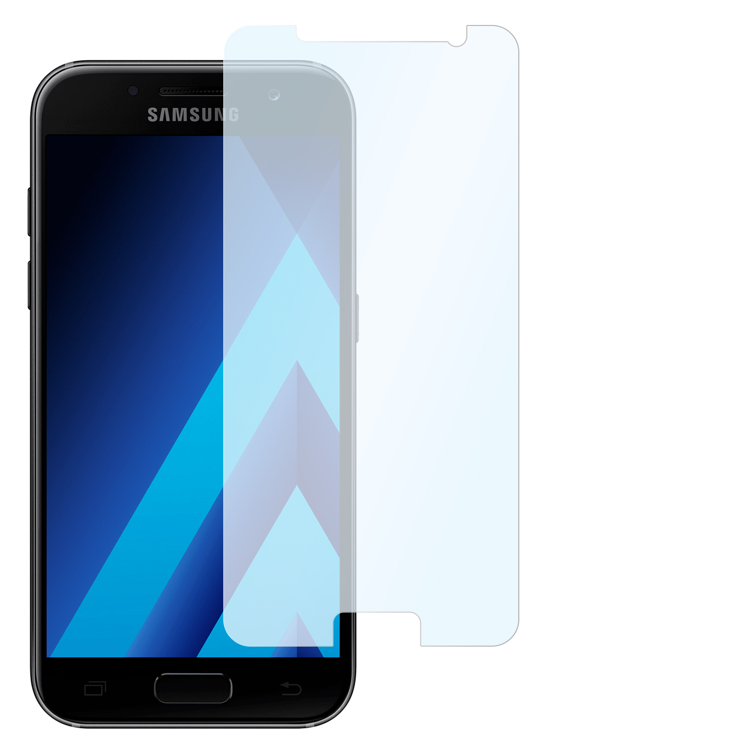 SM-A320) Samsung Glass Galaxy SLABO Panzerglasfolie Displayschutz(für Premium (2017) Tempered A3
