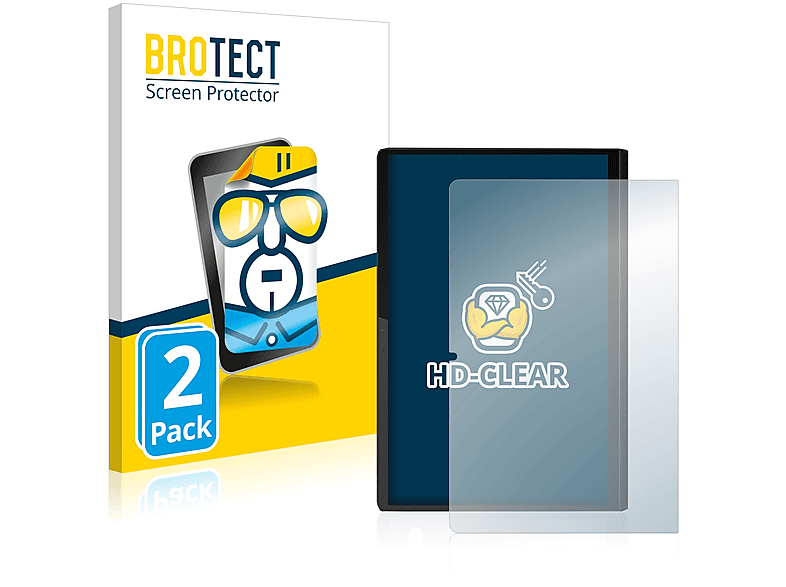 BROTECT 2x klare Schutzfolie(für Lenovo Yoga Tab 11 (Hochformat))