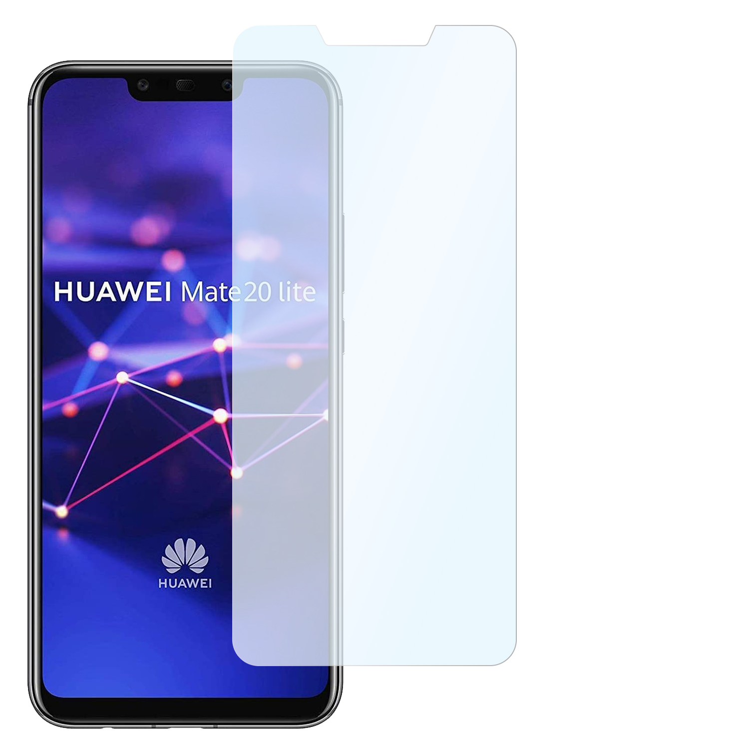 2x Displayschutz(für Panzerglasfolie SLABO Mate 20 Glass Lite) Huawei Tempered