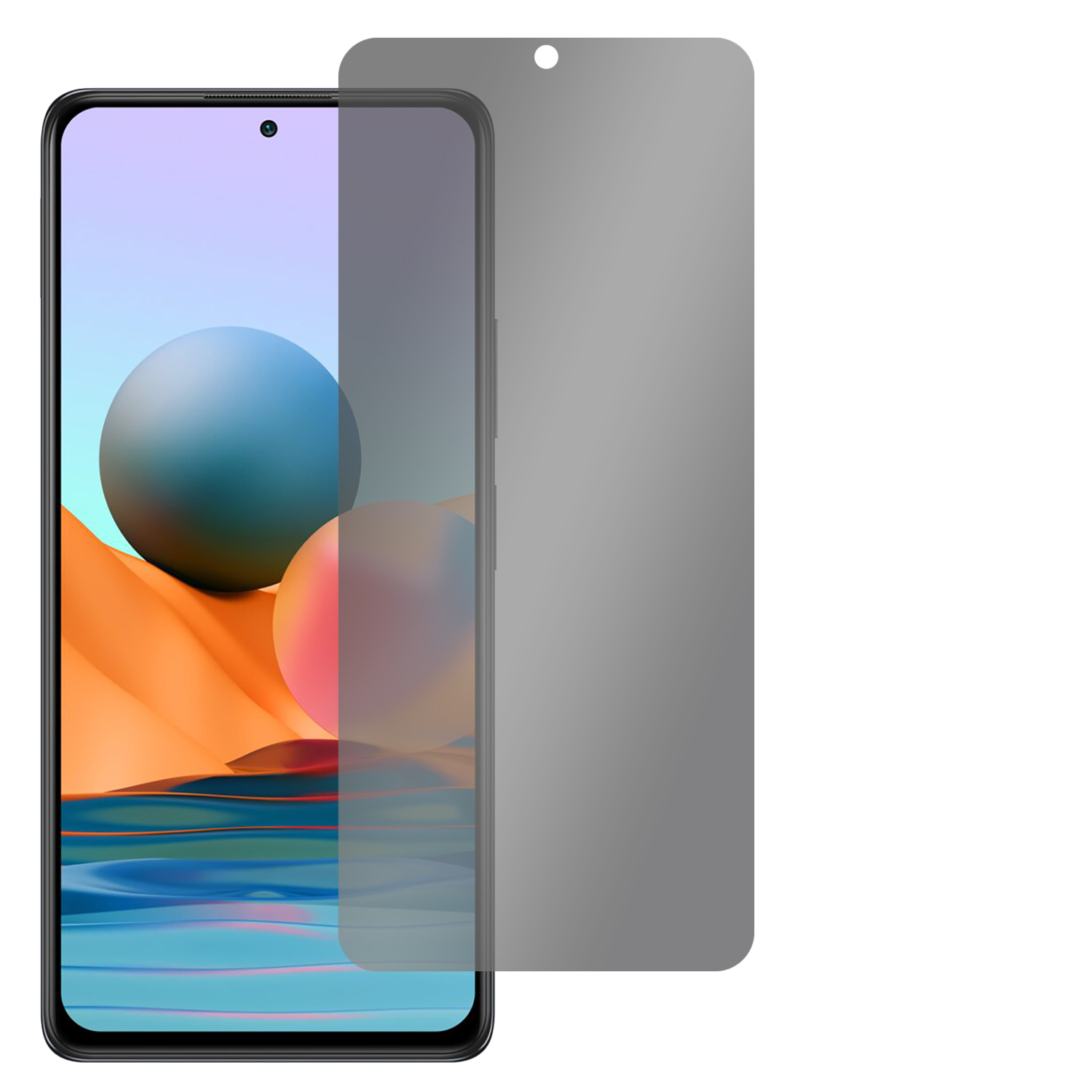 SLABO Blickschutzfolie 360° Sichtschutz Displayschutz(für Redmi 4-Way Xiaomi | Note Note 10s Redmi 10 (6,43\