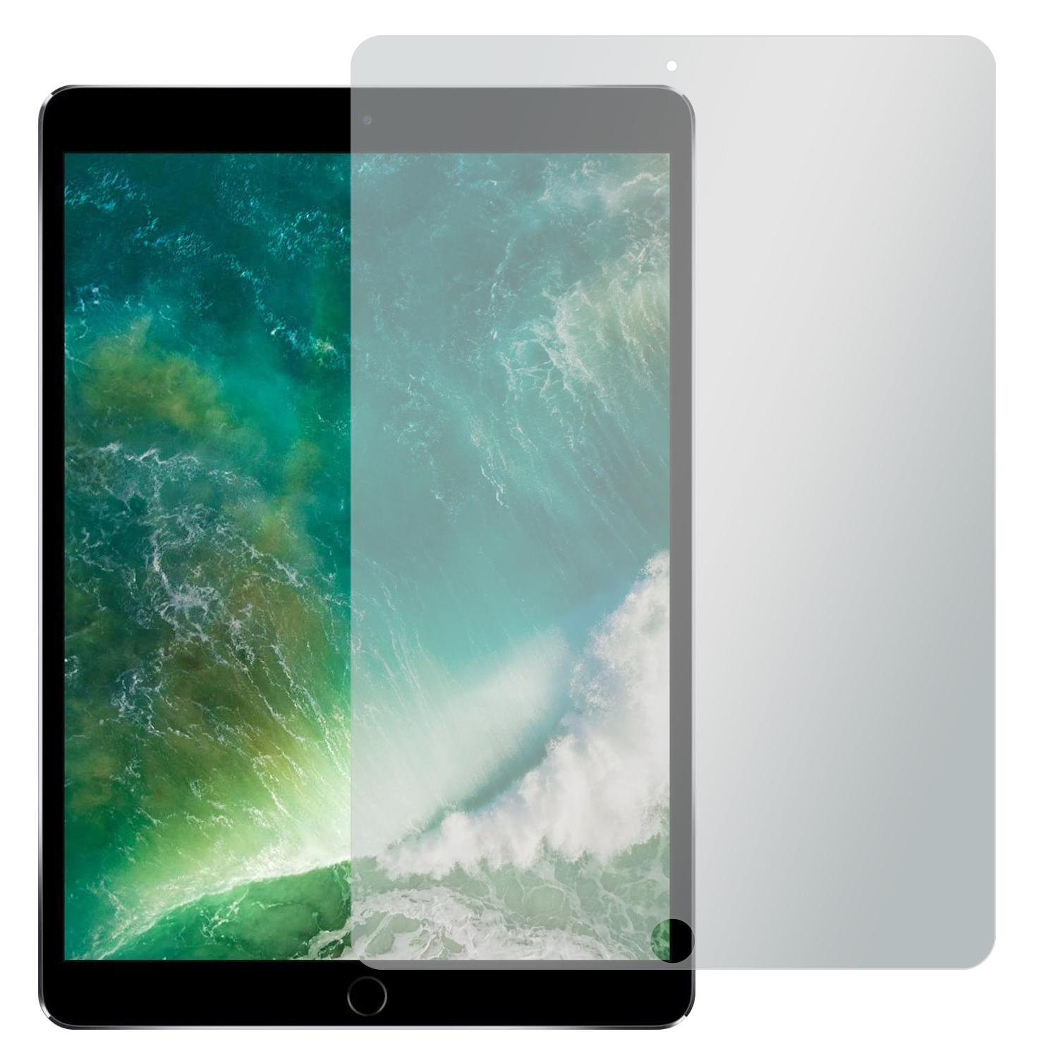 SLABO 2x Displayschutzfolie No Reflexion Displayschutz(für | (2017) Apple | Air + Cellular) Wi-Fi 10,5\
