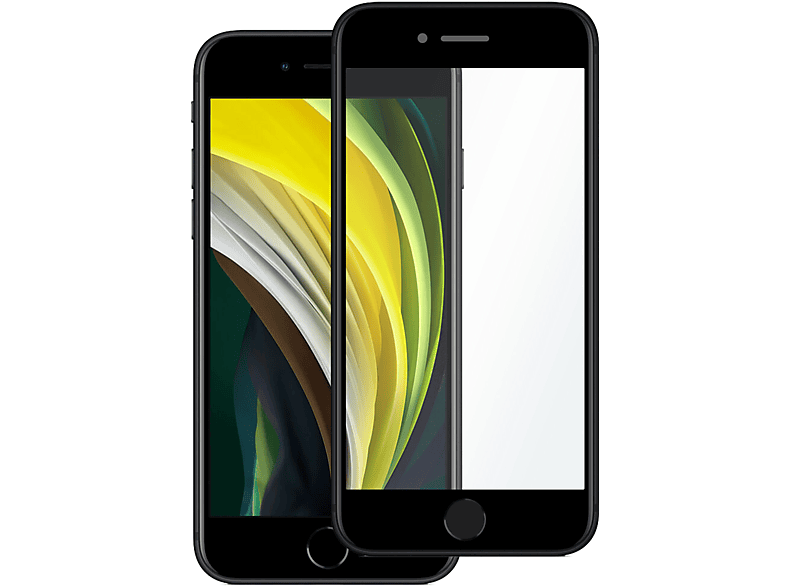 SLABO Premium Full Cover Tempered Glass Panzerglasfolie Displayschutz(für Apple iPhone SE 2022 | iPhone SE 2020 | iPhone 8 | iPhone 7 | iPhone 6S | iPhone 6)