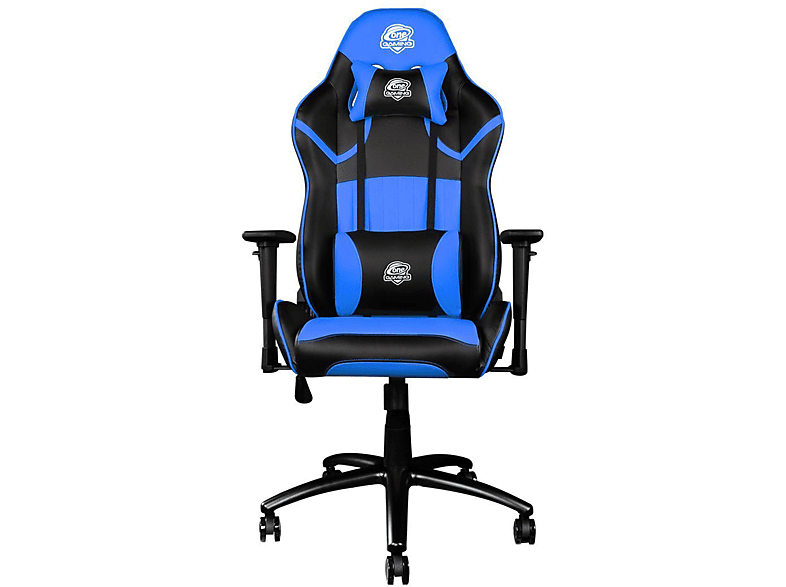 ONE GAMING Chair Pro Dark Blue Gaming Stuhl, schwarz - blau
