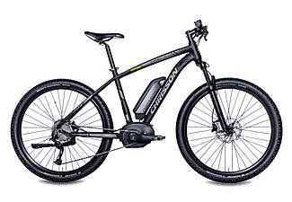 CHRISSON E-SCHEAT 1.0 Shimano Alivio 9G Mountainbike (Laufradgröße: 27,5 Zoll, Rahmenhöhe: 48 cm, Unisex-Rad, 400 Wh, schwarz)