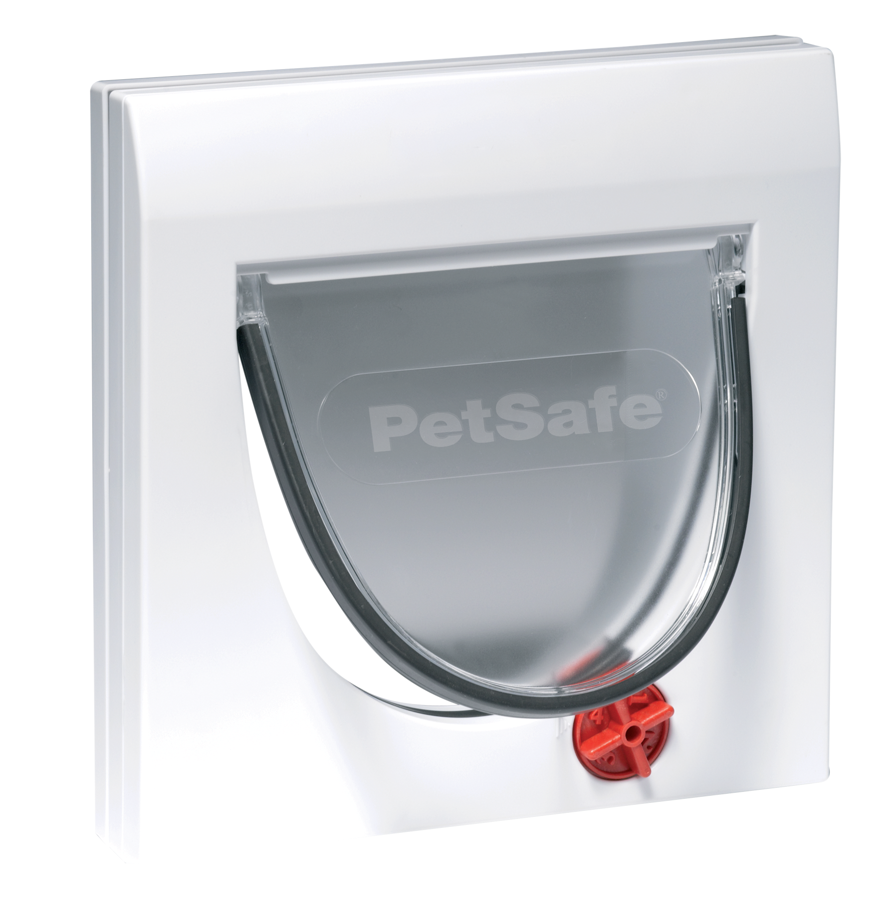 PETSAFE Staywell® 4 mit Weiß Katzenklappe Manuelle Klassik Katzenklappe Verschlussoptionen
