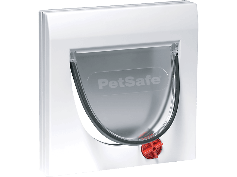 PETSAFE Staywell® 4 mit Weiß Katzenklappe Manuelle Klassik Katzenklappe Verschlussoptionen