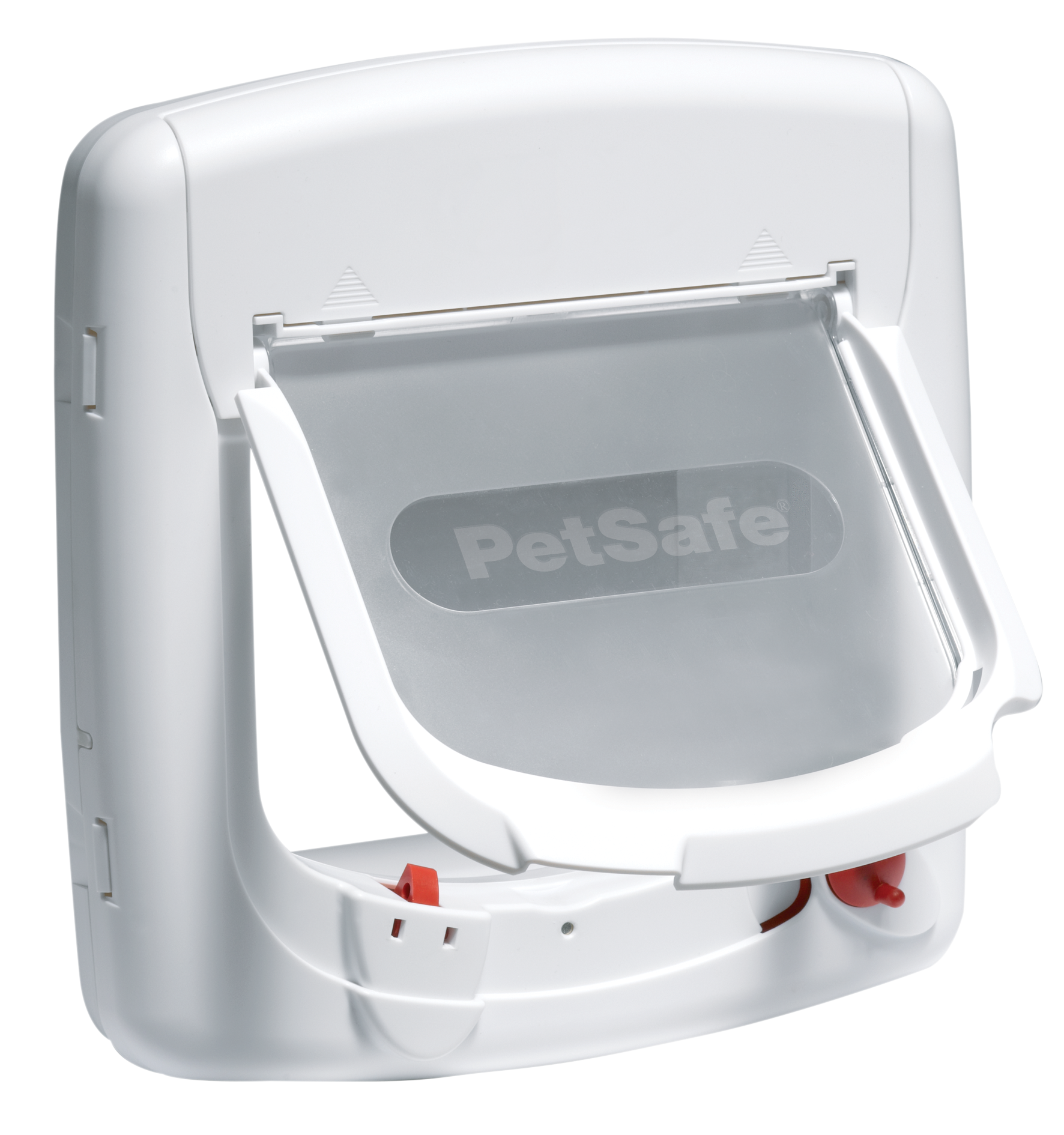 PETSAFE Staywell® Magnetische Katzenklappe Deluxe Katzenklappe 4 mit Verschlussoptionen, Weiß