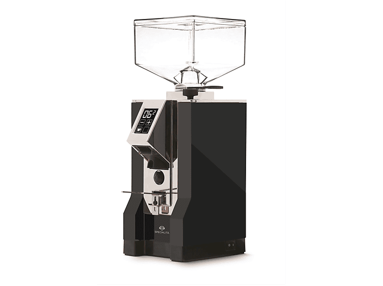 EUREKA Mignon Specialità Elektrische 50-mm-Stahlscheibenmahlwerk) Kaffeemühle (260 Schwarz-Matt Watt