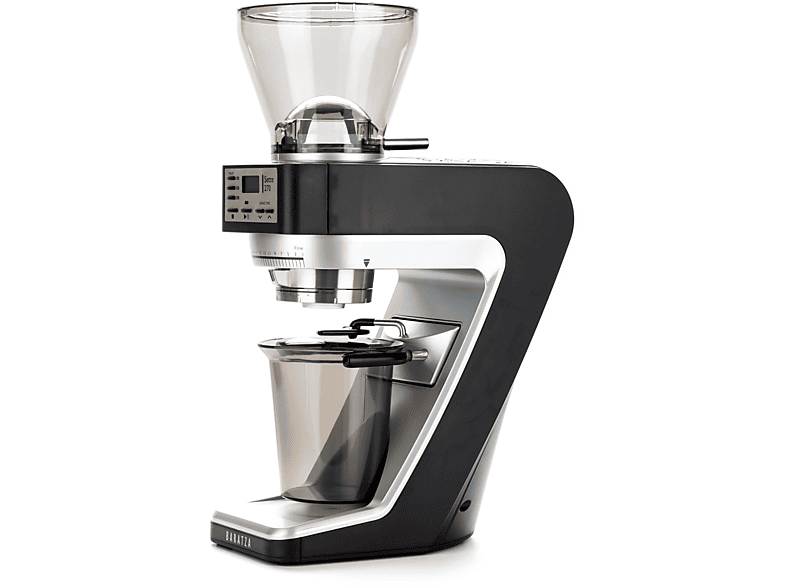 BARATZA Sette 270 Elektrische Kaffeemühle Schwarz / Silber (280 Watt, 40-mm-Stahl-Kegelmahlwerk) | Elektrische Kaffeemühle