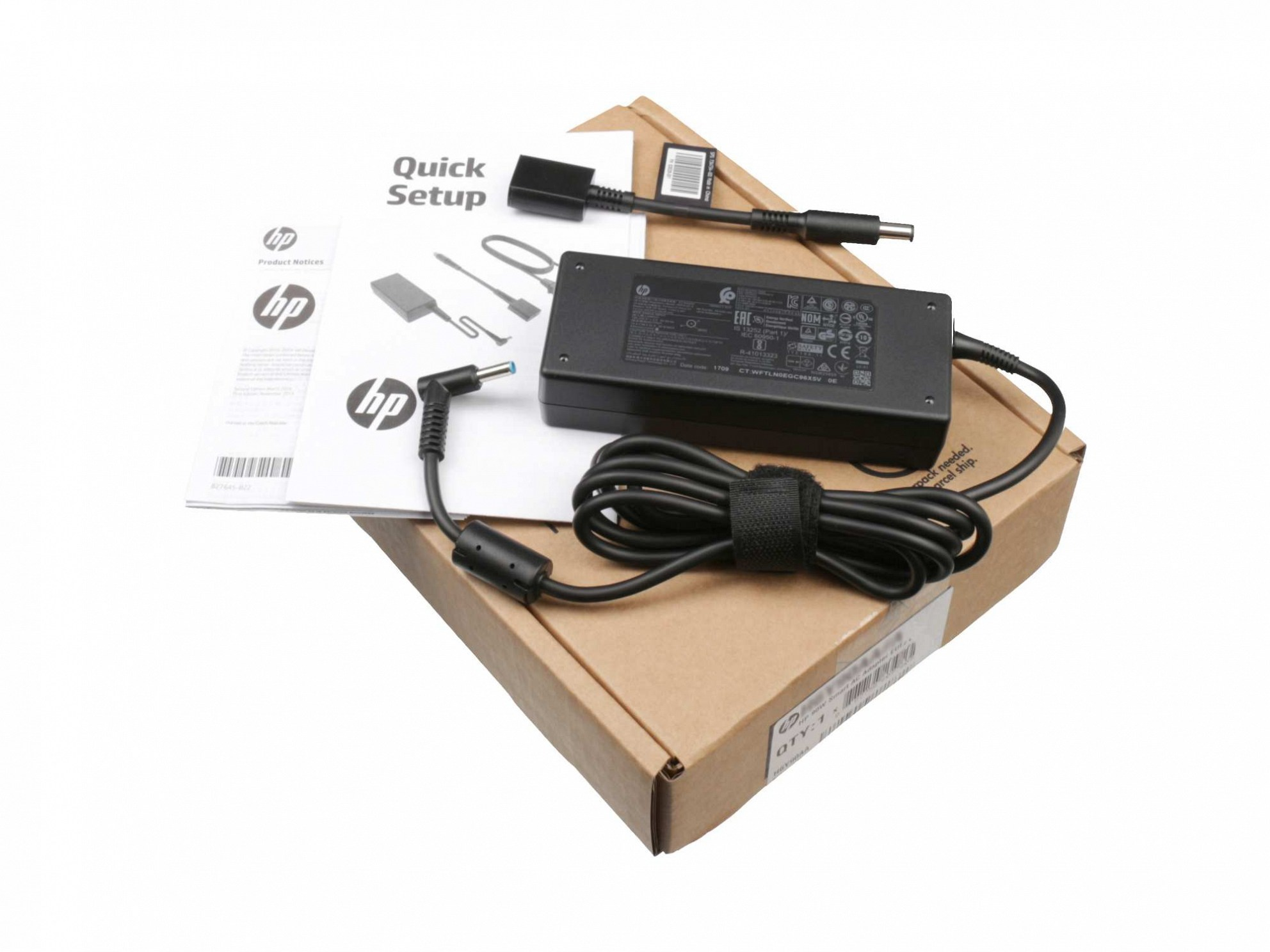HP 709986-001 mit Adapter Original Netzteil 90 Watt