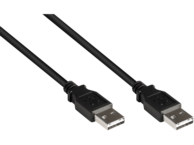 GOOD CONNECTIONS USB 2.0 High-Speed EASY A Stecker an EASY A Stecker, schwarz Anschlusskabel