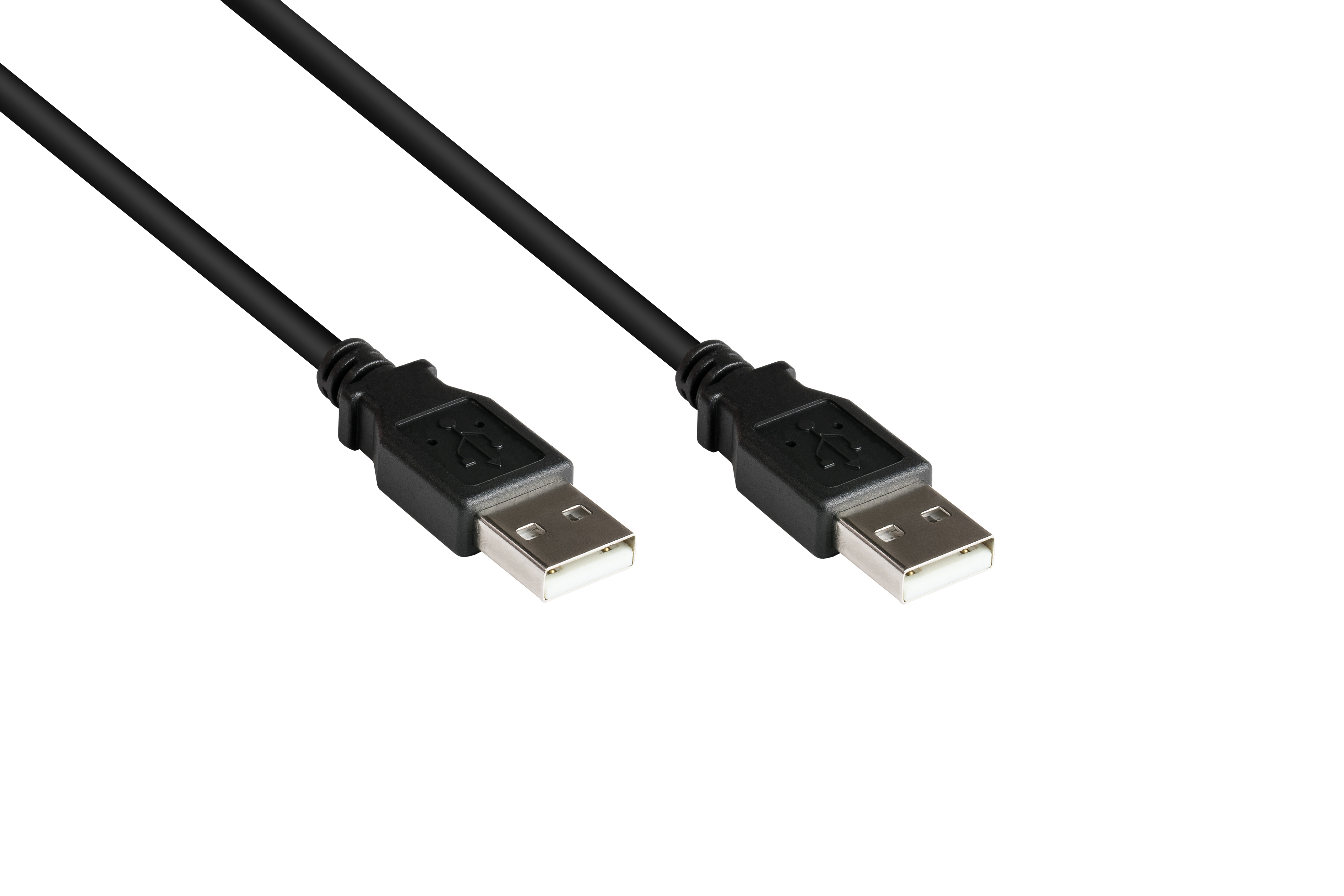 KABELMEISTER USB 2.0 Stecker A an Stecker A, schwarz Anschlusskabel