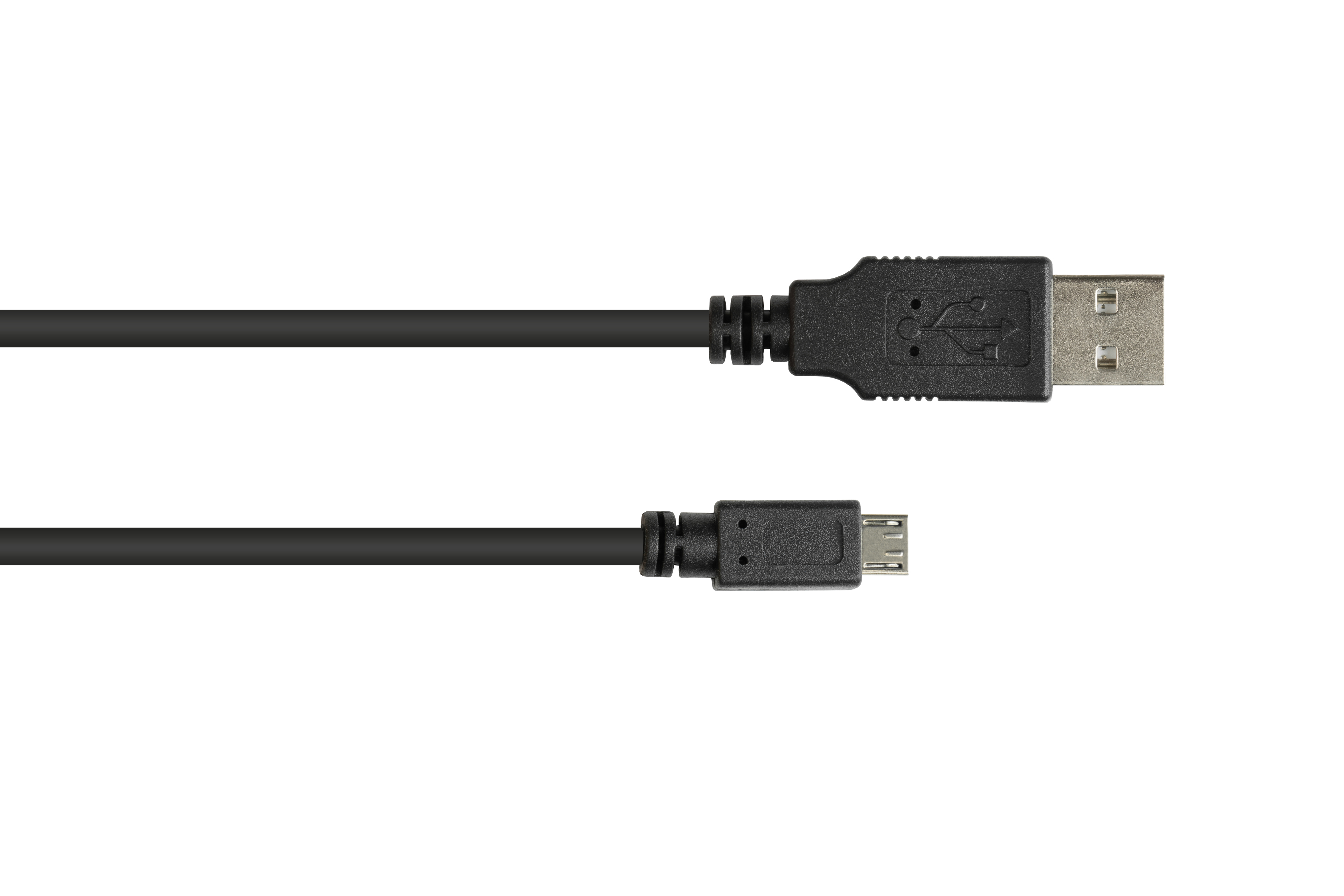 KABELMEISTER USB 2.0 EASY Anschlusskabel an Stecker Stecker B, A Micro schwarz