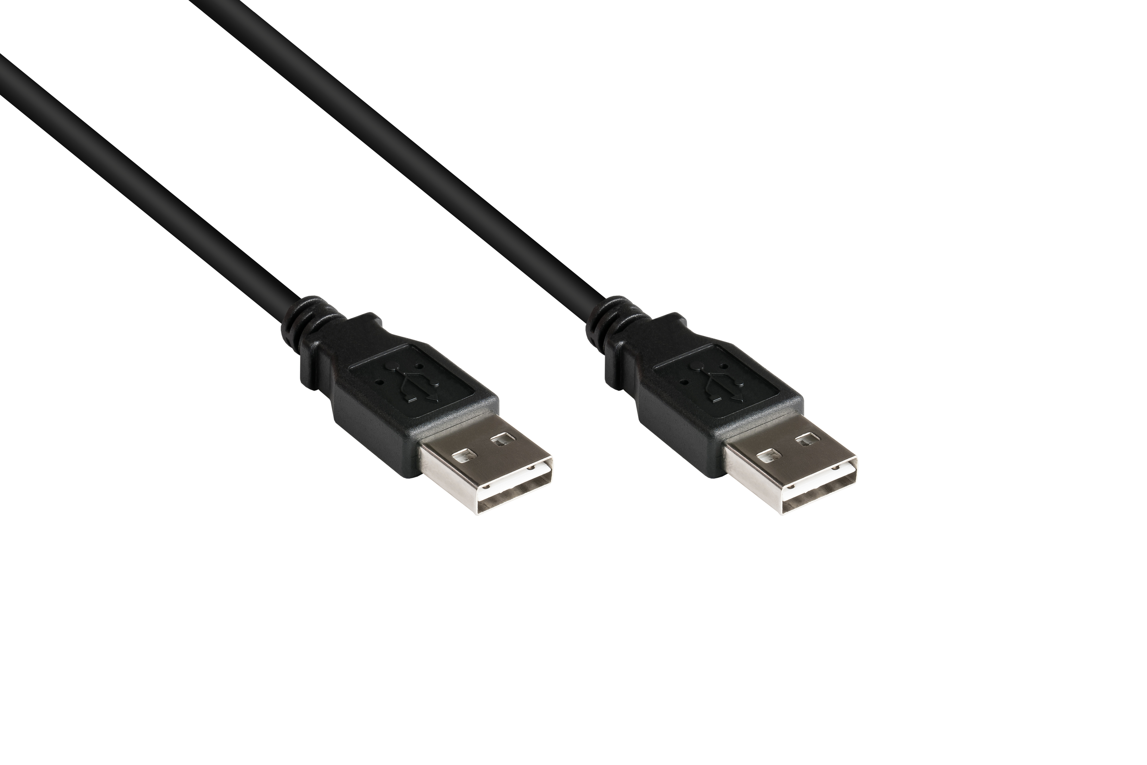 GOOD CONNECTIONS USB A EASY A Stecker, High-Speed schwarz an EASY 2.0 Stecker Anschlusskabel