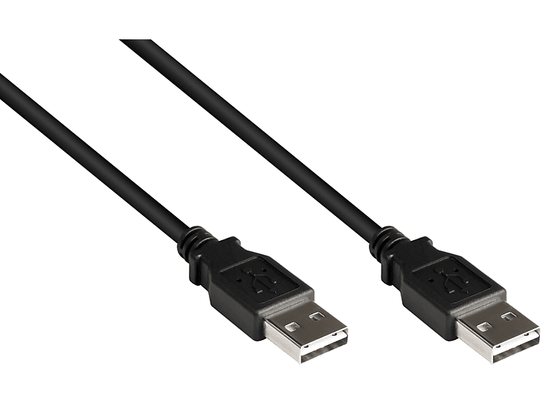 Anschlusskabel schwarz High-Speed A 2.0 A KABELMEISTER Stecker USB Stecker, an EASY EASY