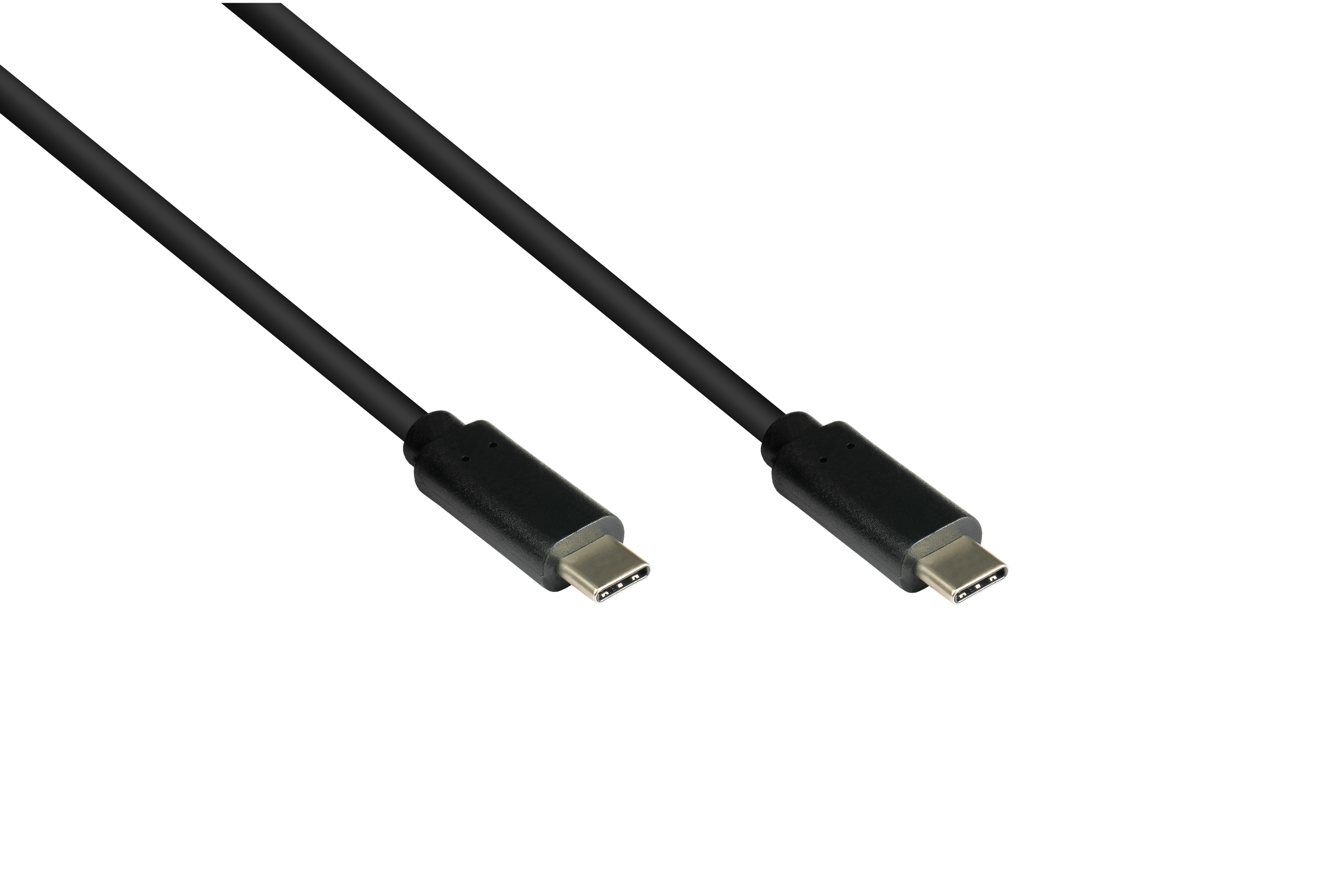 USB-C™ Datenkabel CU, (Gen.1), Stecker beidseitig, KABELMEISTER schwarz und 3.1 USB Lade-