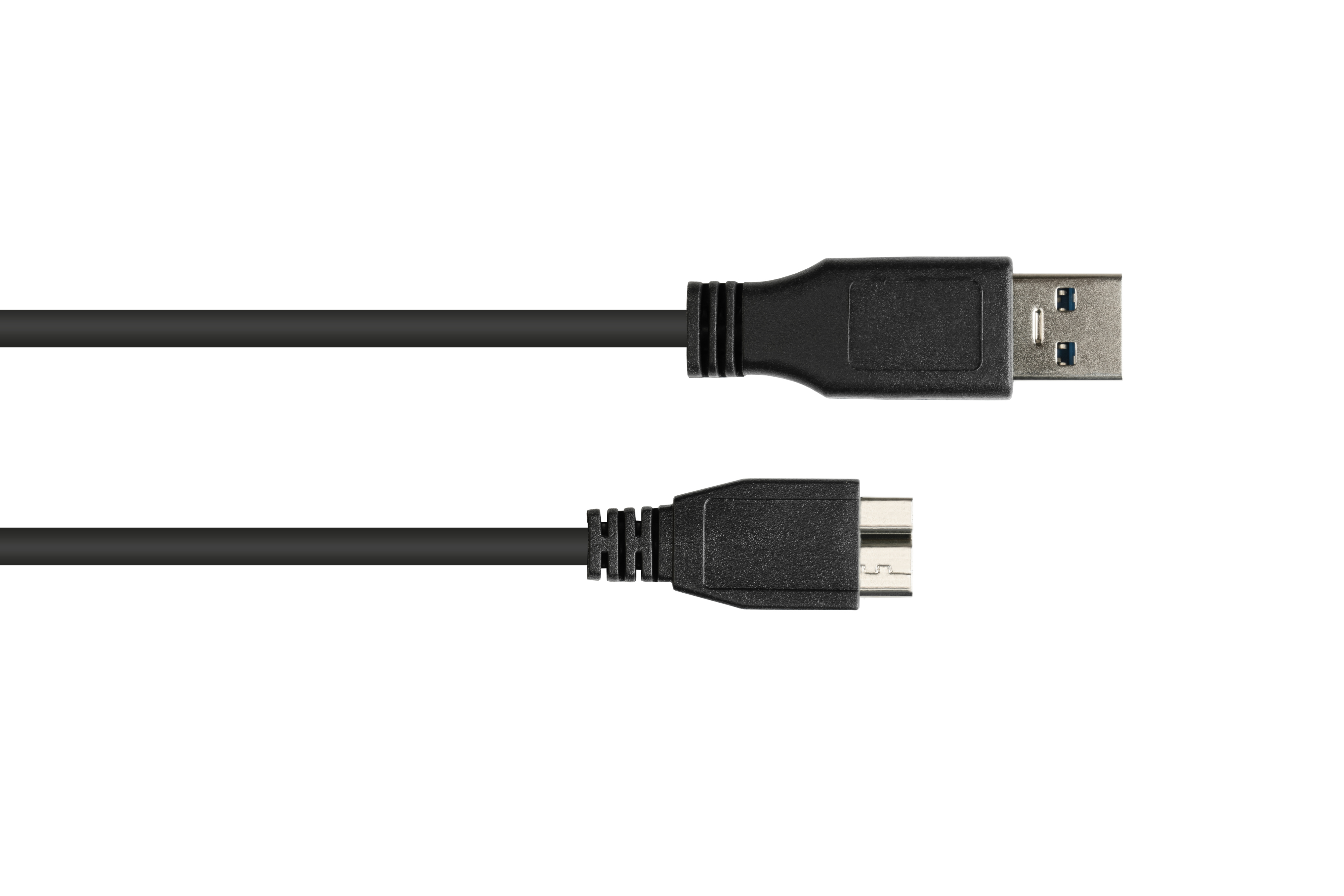 Stecker Anschlusskabel 3.0 B, an CONNECTIONS schwarz Stecker Micro USB GOOD A