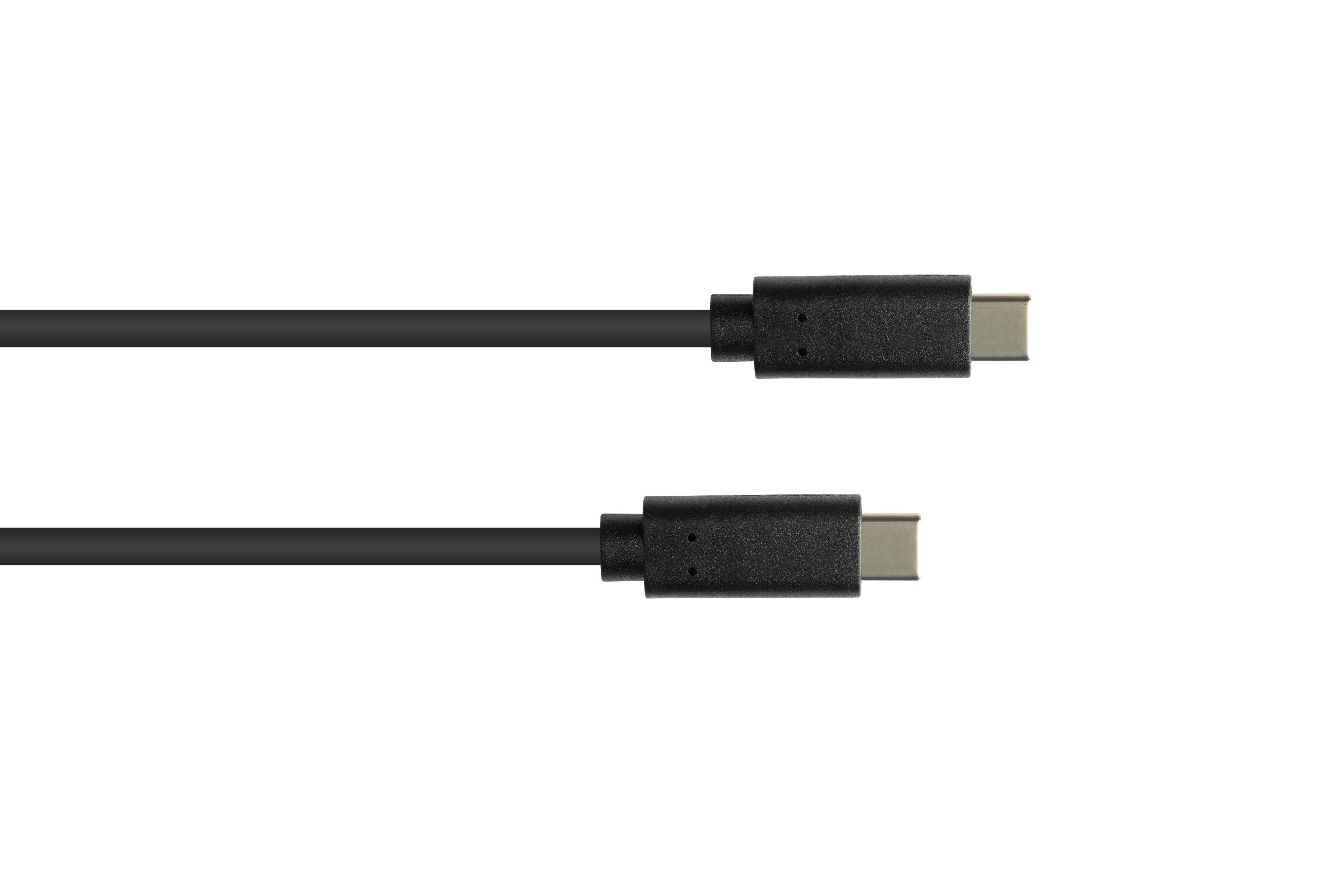 CU, Stecker beidseitig, Lade- CONNECTIONS USB und USB-C™ schwarz GOOD 3.1 (Gen.1), Datenkabel