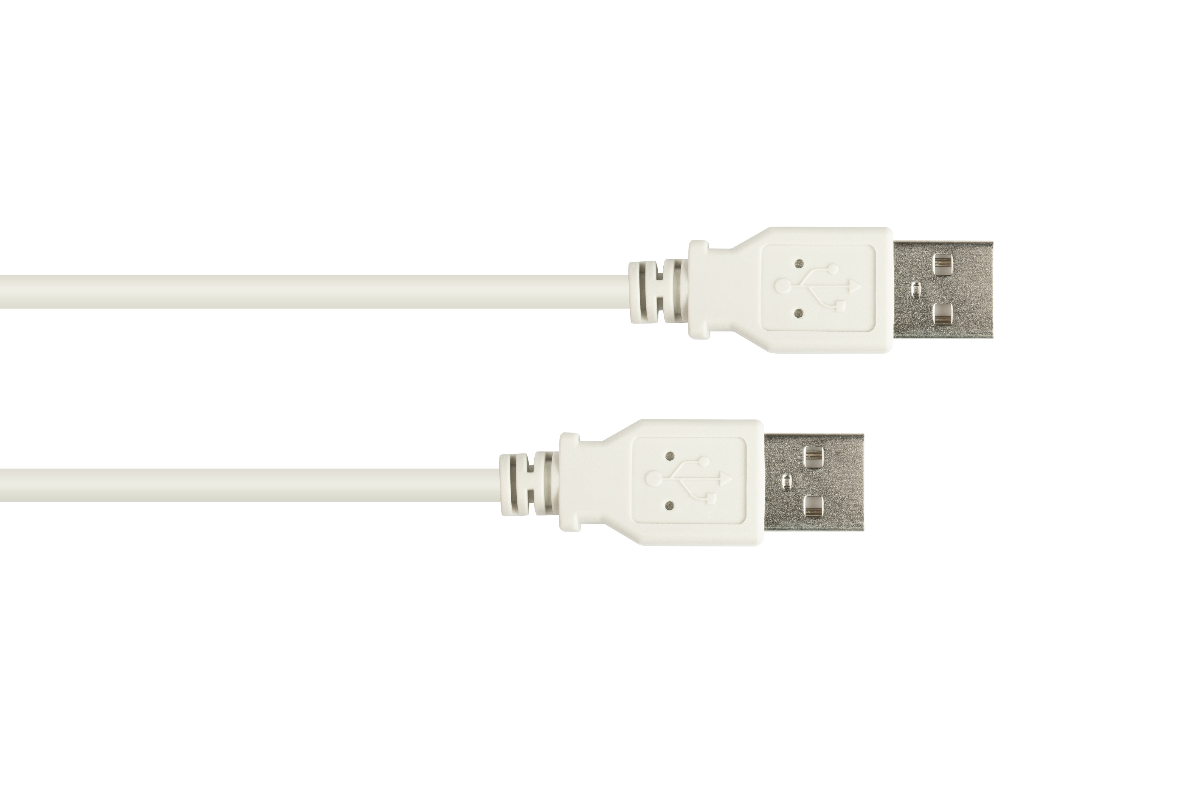 GOOD Stecker Stecker CONNECTIONS 2.0 grau A, an Anschlusskabel USB A