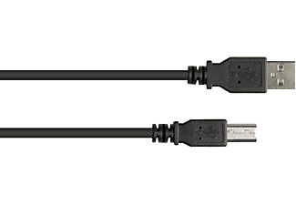 KABELMEISTER USB 2.0 EASY Stecker A an Stecker B, schwarz Anschlusskabel
