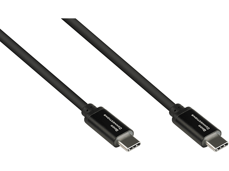 und Power mit (PD3) SmartFLEX CONNECTIONS Lade- USB-C™ 2.0, GOOD Datenkabe 100W, USB E-Marker, schwarz Delivery 5A