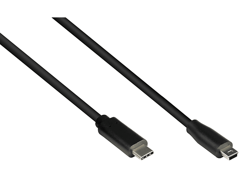 5-pin, an Stecker Stecker Mini KABELMEISTER schwarz B USB-C™ 2.0, USB Anschlusskabel