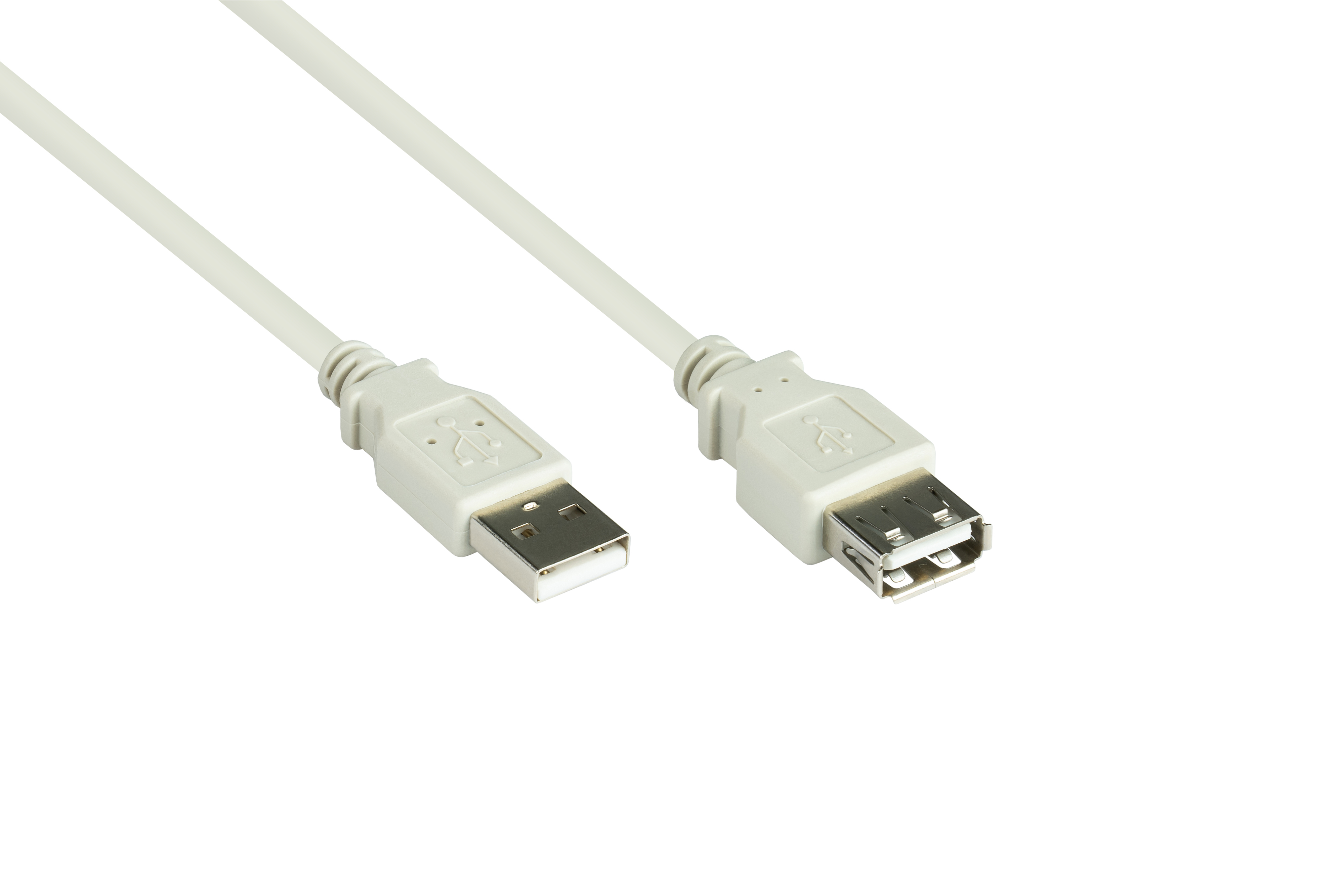 GOOD CONNECTIONS 2.0 USB Verlängerungskabel A grau Buchse A, an Stecker