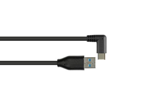Kabel USB 3.0 Typ A Stecker abgewinkelt zu USB Typ A Buchse für
